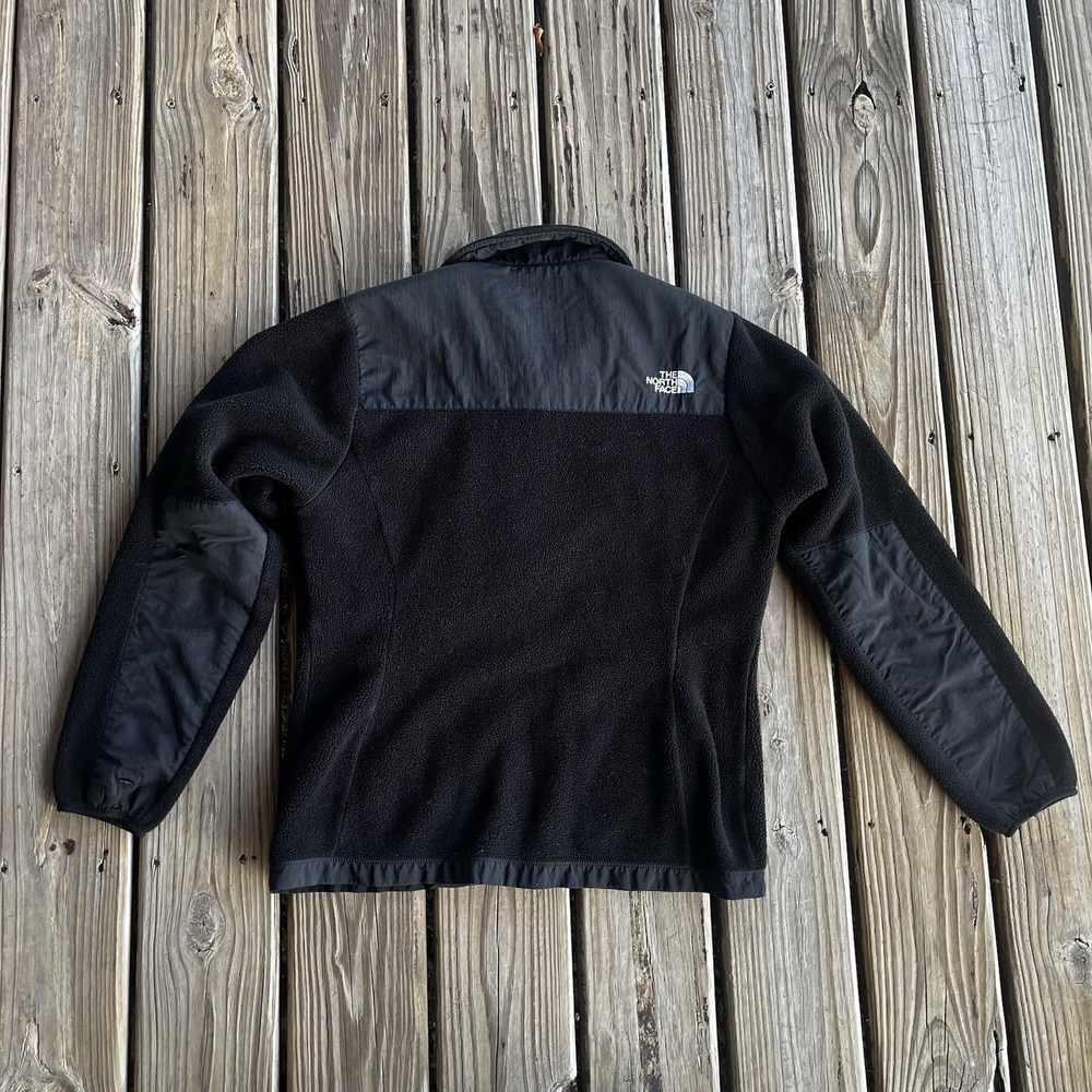 North Face Polartec Denali Women's Medium Black Full Zip Jacket FLAW - Picture 9 of 13